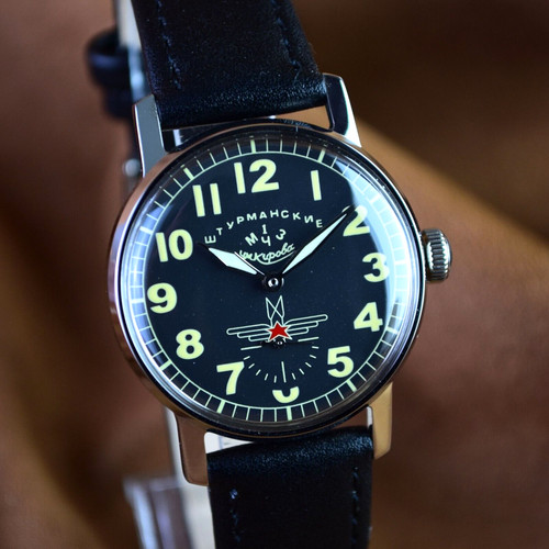 Sowjetische vintage uhr pobeda - sowjetische,